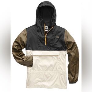 The North Face Women's Fanorak Peyote Beige Packable Bag Windwall Jacket Size S